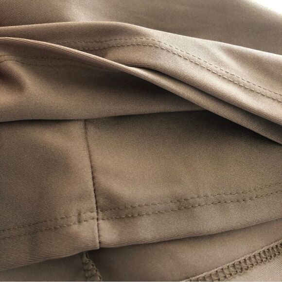 Michael Costello x REVOLVE Philip Midi Dress in Taupe Bodycon Lace Trim Halter - Picture 8 of 14